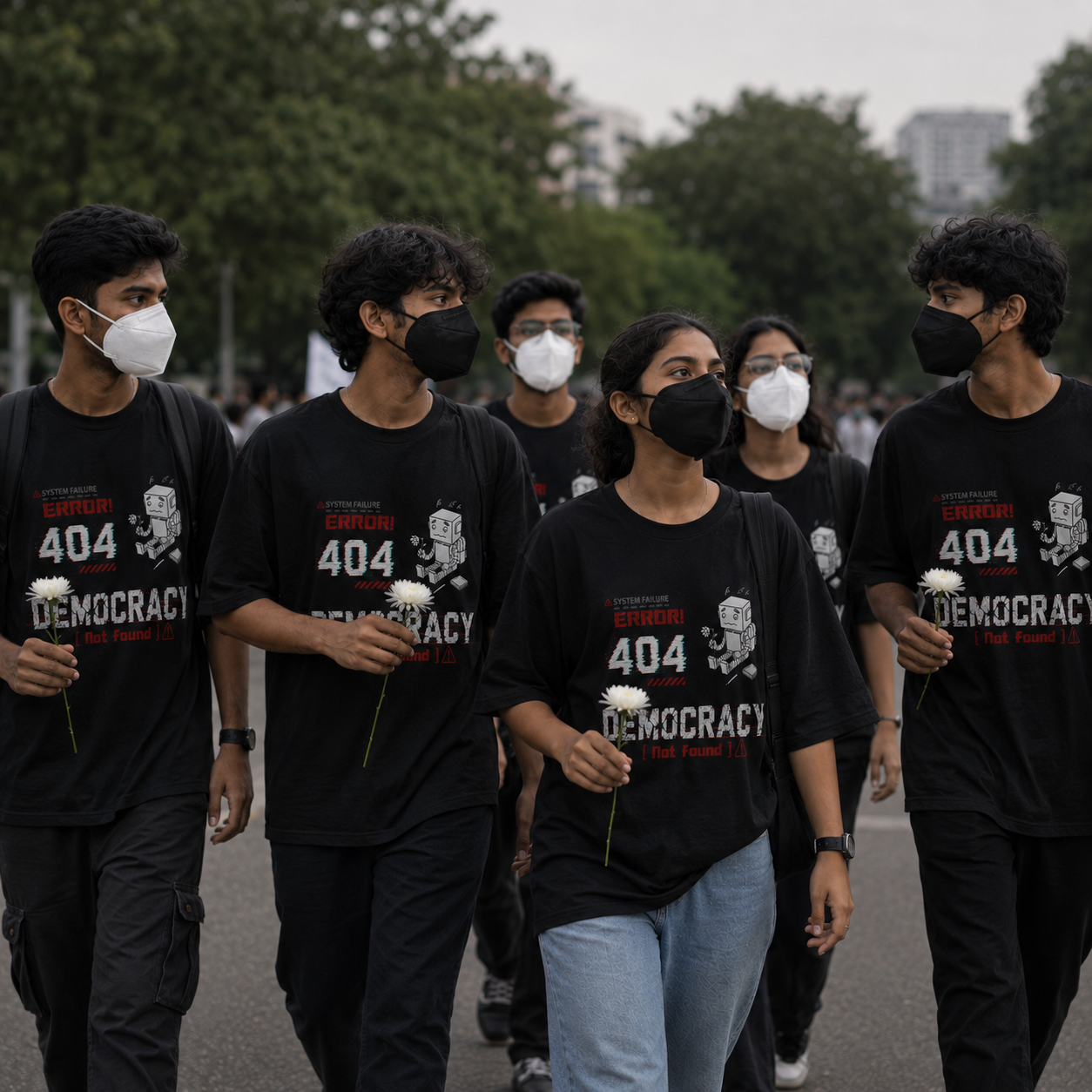 Democracy 404 Oversized T-Shirt