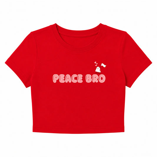 Peace Bro Crop tee