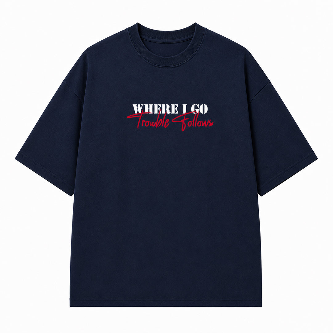 Trouble Follows Couple T-Shirt