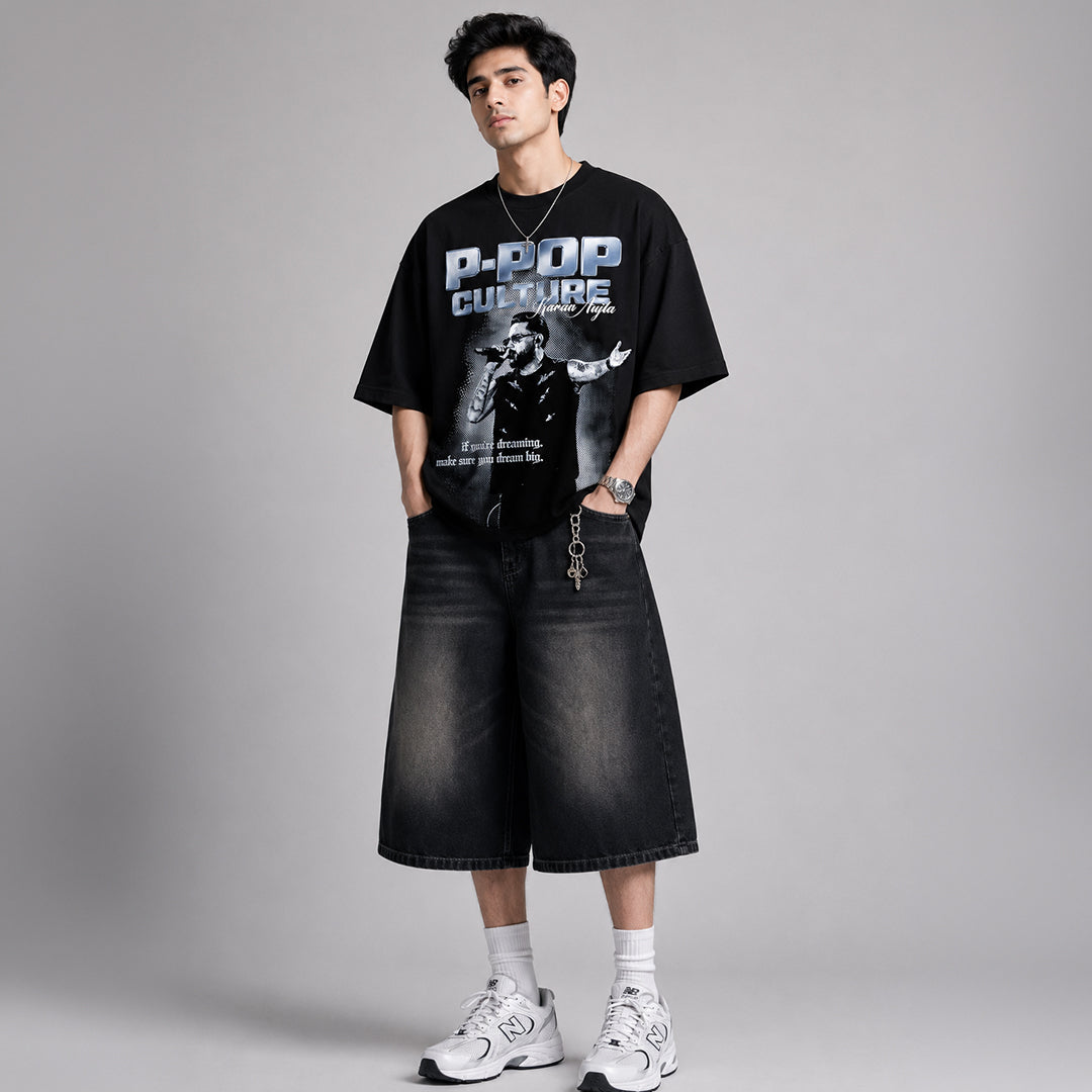 P-Pop Culture Oversized T-Shirt