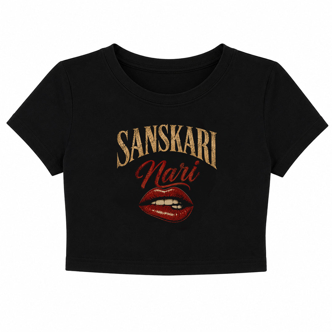 Sanskari Nari' Crop Top