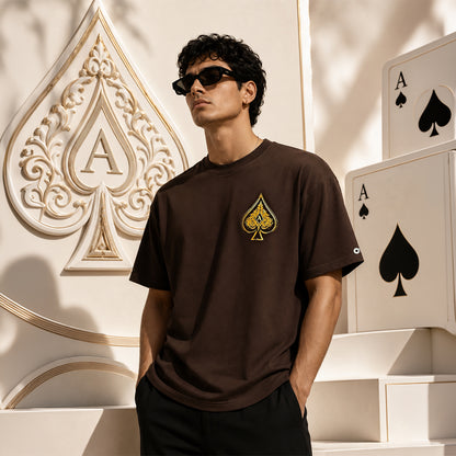 Hukum Game Player  Oversized Printed T-Shirt