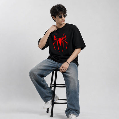 Spider Oversized T-Shirt – Black
