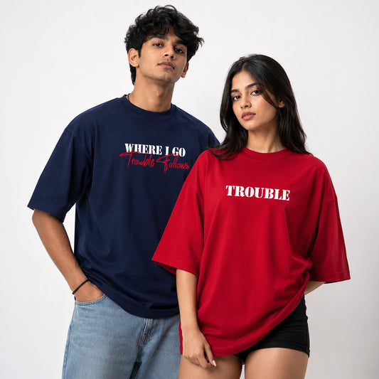 Trouble Follows Couple  T-Shirt