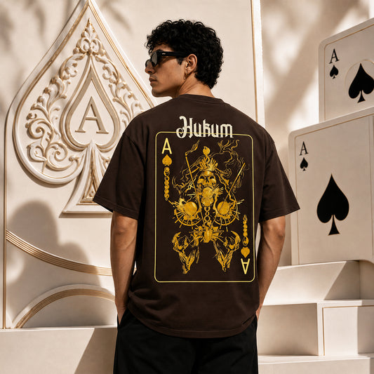 Hukum Game Player  Oversized Printed T-Shirt