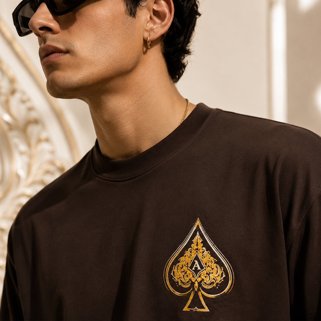 Hukum Game Player  Oversized Printed T-Shirt