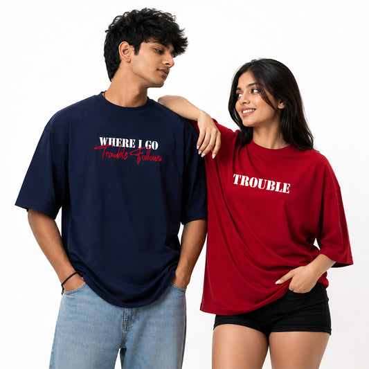 Trouble Follows Couple  T-Shirt