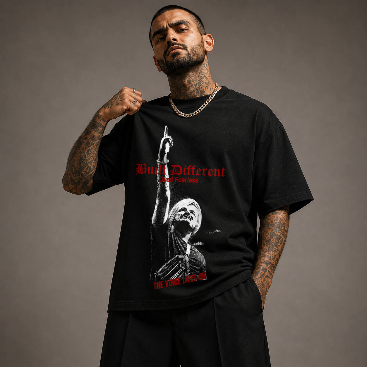 Built Different Ft. Sidhu - T-Shirt