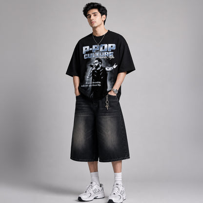 P-Pop Culture Oversized T-Shirt
