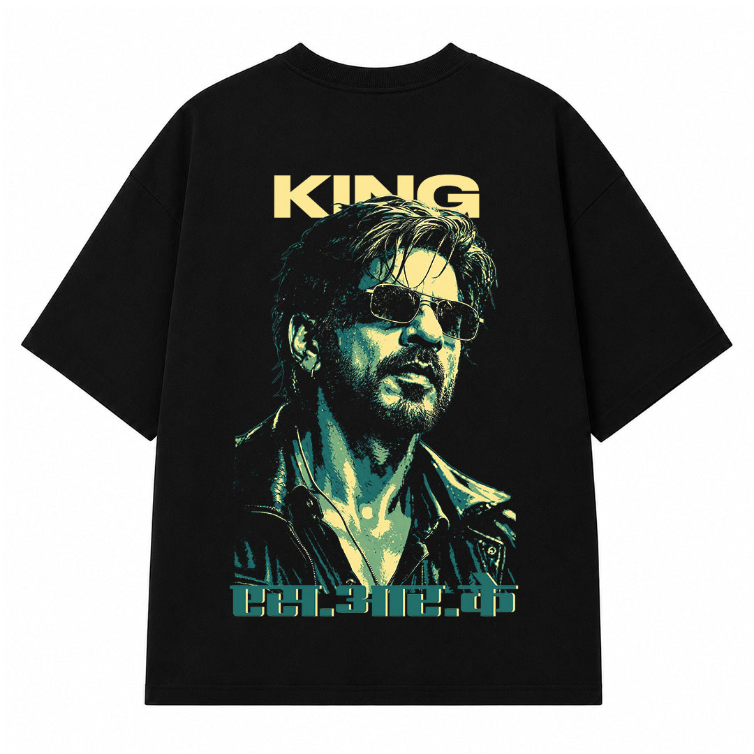 SRK King Oversized T-Shirt – Black